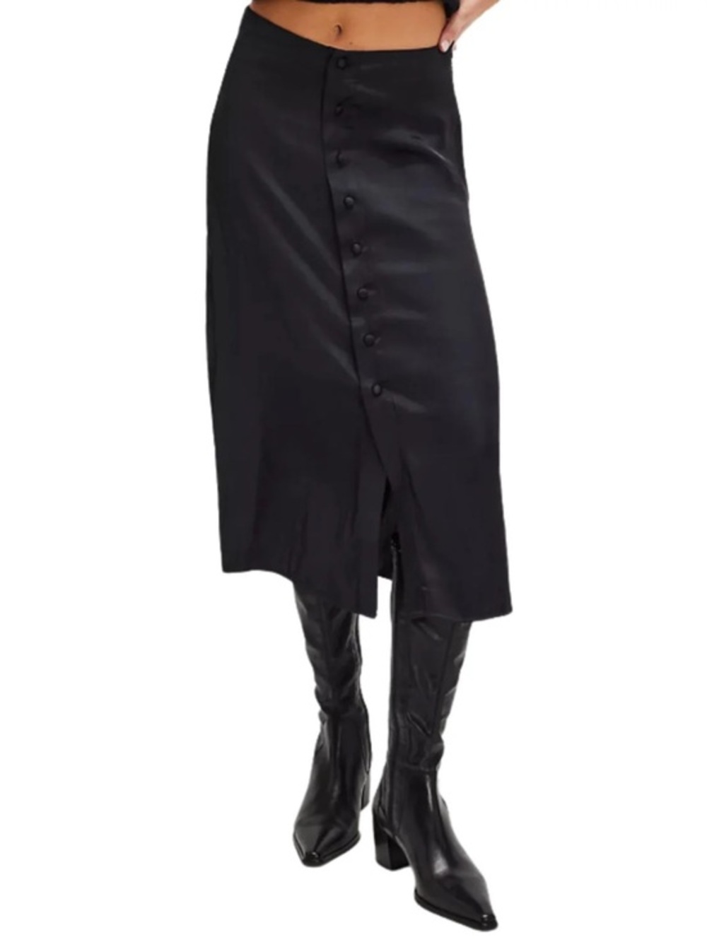 FREE PEOPLE Analise Satin Midi
Skirt